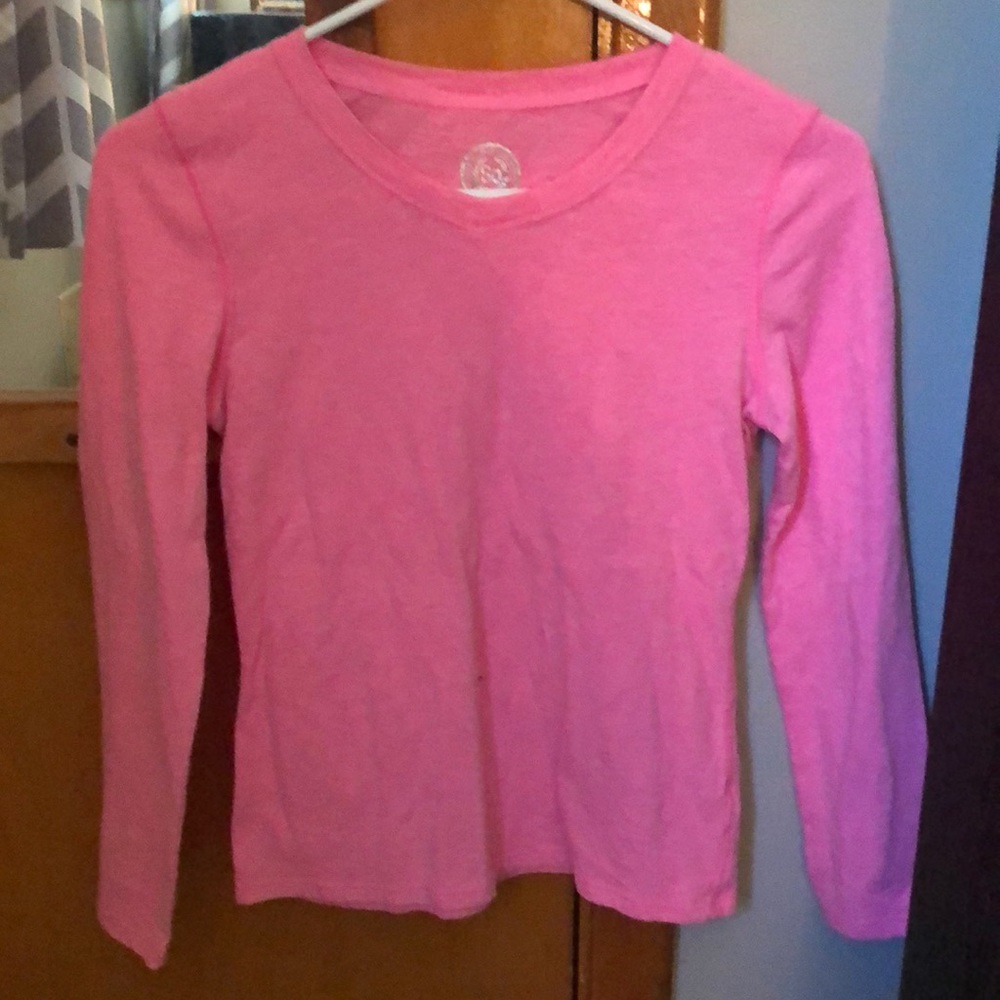Pink long sleeve shirt